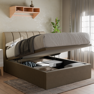 Kazura Fabric Storage Bed