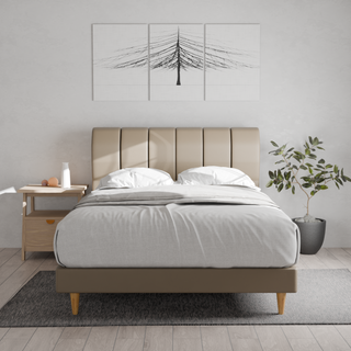 Kazura Faux Leather Bed Frame