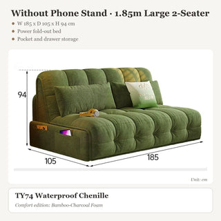 Without Phone Stand · 1.85m Large 2-Seater