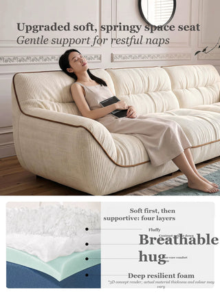 Soft, springy seat