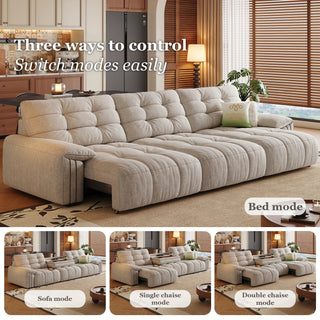 Sofa, chaise and bed modes