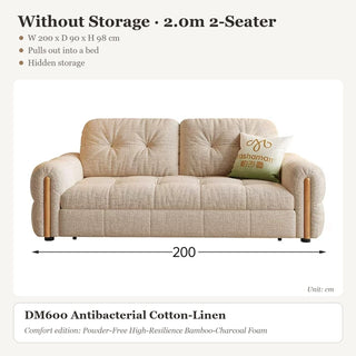 Without Storage · 2.0m 2-Seater