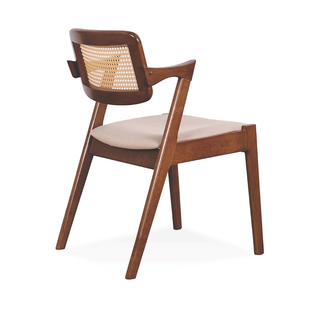 Parvin Rattan Wooden Dining Chair