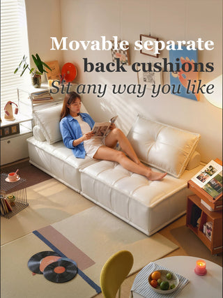 Movable separate back cushions
