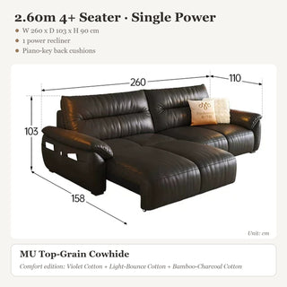 2.60m 4+ Seater · Single Power