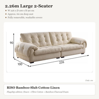 2.26m Large 2-Seater