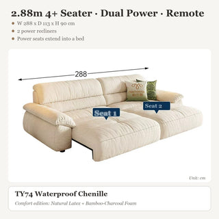 2.88m 4+ Seater · Dual Power · Remote