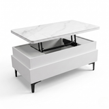 Forae Lift-Up Sintered Stone Storage Coffee Table
