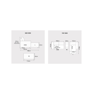 Dalric Fabric Adjustable Headrest Slider Sofa by Esteller (Pet Friendly & Easy Clean)