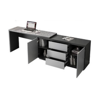 Zion Polished Sintered Stone Study Desk