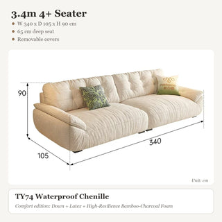 3.4m 4+ Seater