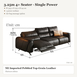 3.25m 4+ Seater · Single Power