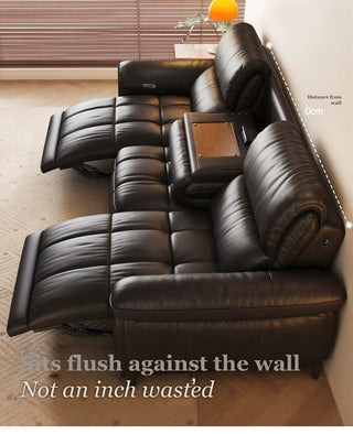 Sits flush against the wall