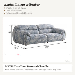 2.26m Large 2-Seater