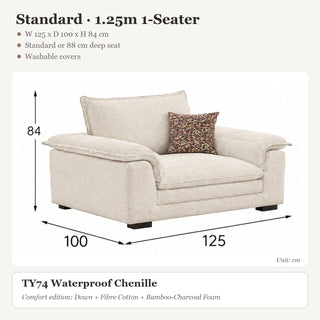 Standard · 1.25m 1-Seater