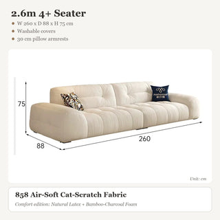 2.6m 4+ Seater