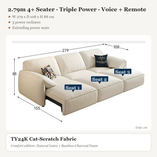 2.79m 4+ Seater · Triple Power · Voice + Remote