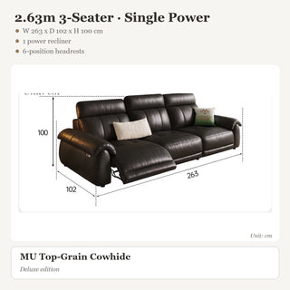 2.63m 3-Seater · Single Power