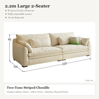 2.2m Large 2-Seater