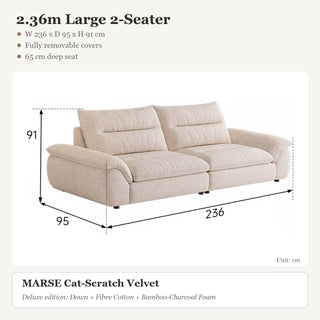 2.36m Large 2-Seater