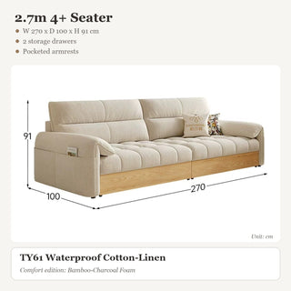 2.7m 4+ Seater