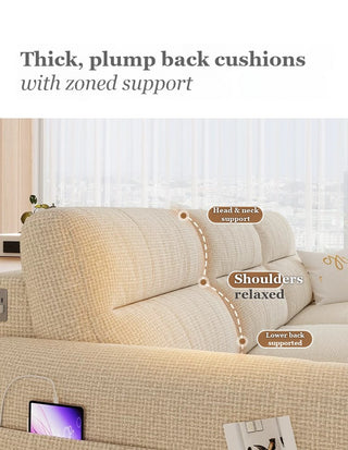 Zoned back support