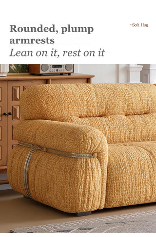 Rounded, plump armrests