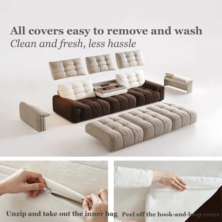 All covers remove for washing