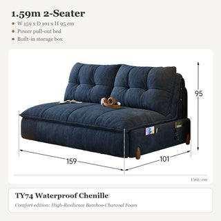 1.59m 2-Seater