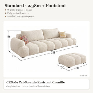 Standard · 2.38m + Footstool