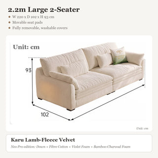 2.2m Large 2-Seater