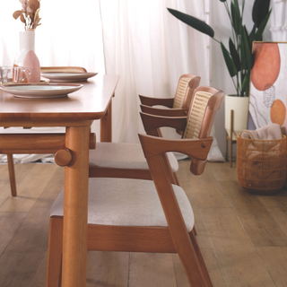 Parvin Rattan Wooden Dining Chair