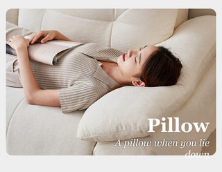 Armrests double as pillows