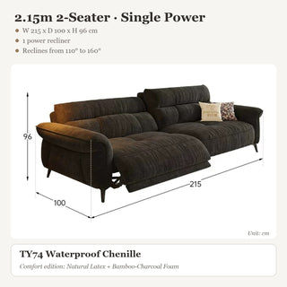 2.15m 2-Seater · Single Power