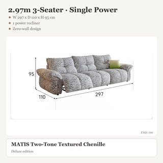2.97m 3-Seater · Single Power