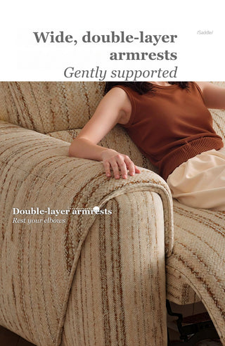 Wide, double-layer armrests