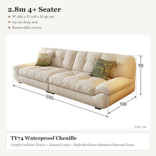 2.8m 4+ Seater