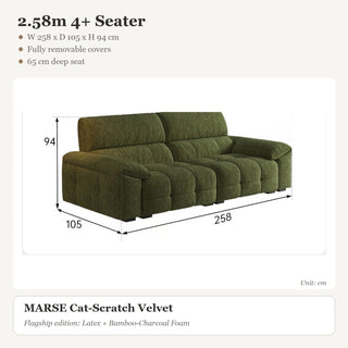 2.58m 4+ Seater