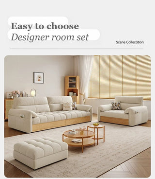 Sofa, armchair and footstool