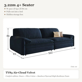 3.22m 4+ Seater