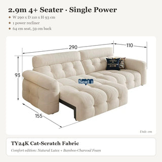 2.9m 4+ Seater · Single Power