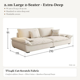 2.1m Large 2-Seater · Extra-Deep