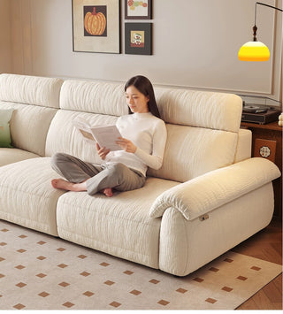 Plump, pillow-style armrests