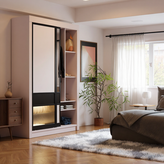 Milene Sliding Door Wardrobe (4ft & 5ft)