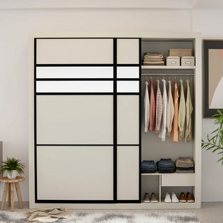 Kennie Sliding Door Wardrobe (5ft,6ft & 8ft)
