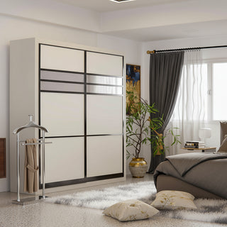 Kennie Sliding Door Wardrobe (5ft,6ft & 8ft)