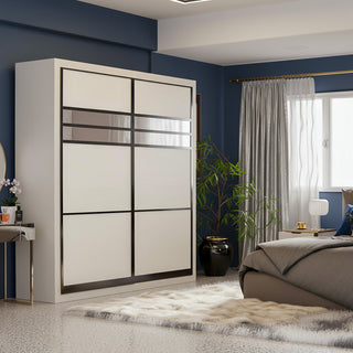 Kennie Sliding Door Wardrobe (5ft,6ft & 8ft)