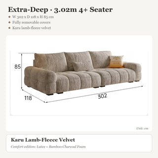 Extra-Deep · 3.02m 4+ Seater