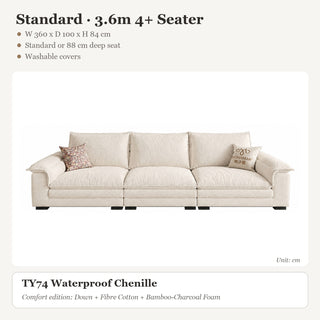 Standard · 3.6m 4+ Seater