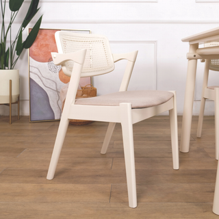 Parvin Rattan Wooden Dining Chair